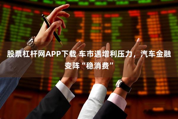 股票杠杆网APP下载 车市遇增利压力，汽车金融变阵“稳消费”